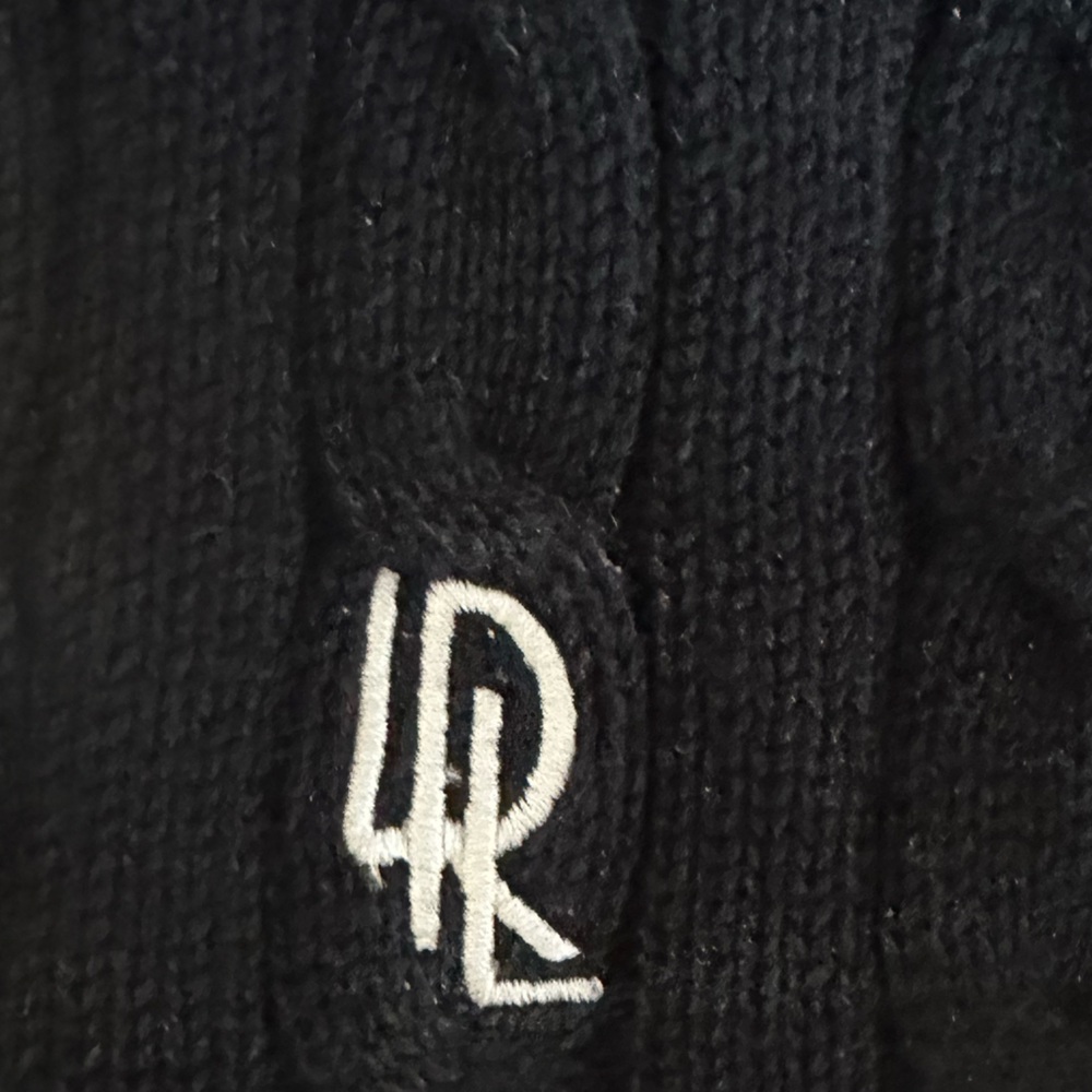 NWT Ralph Lauren Cotton  Black & White Cotton Sweater Size Large - Picture 7 of 12